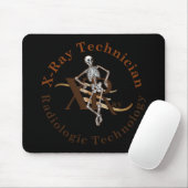X Strahln-Techniker-Kreis Brown Mousepad (Mit Mouse)