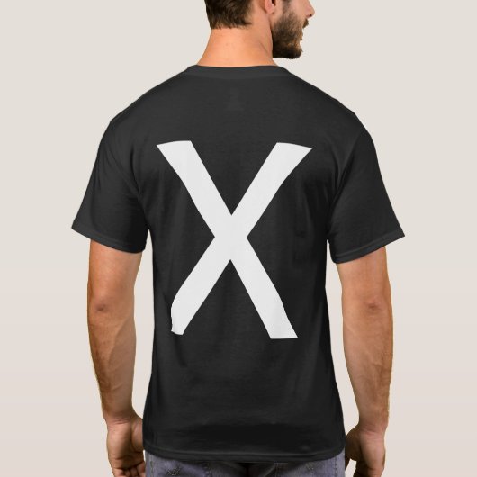 X T-Shirt (Rückseite)