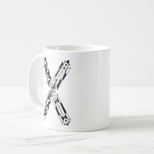 "X"-Tasse Kaffeetasse (Vorderseite Links)