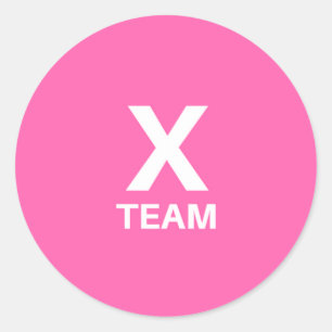 X Team-Aufkleber Runder Aufkleber