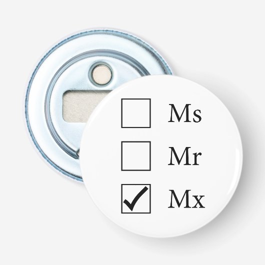 x Titel (drei Optionen) Flaschenöffner (Vorderseite)