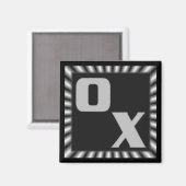 X UND O MAGNET (Vorderseite/Rückseite)