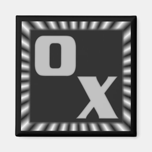 X UND O MAGNET (Vorne)