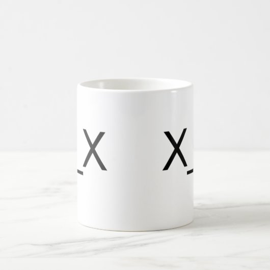 x_x tote Emoticon-Tasse Kaffeetasse (Mittel)
