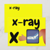 x - xray flash card postkarte (Vorne/Hinten)