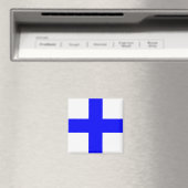 "X" (Xray) Signalflagge Magnet (In Situ (Geschirrspüler))