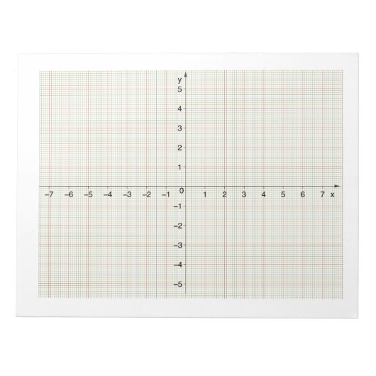 X Y Koordiniert Algebra Algebra Mathematik Notizblock (Vorderseite)