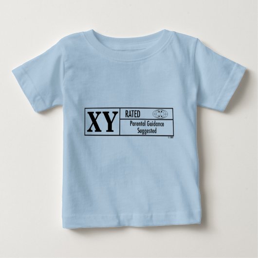 X-ybewertetes Baby T-shirt (Vorderseite)