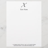 X - Zapfino Briefbogen (Vorderseite)