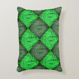 Xadrez verde falsa grama ou folhas de coqueiro. dekokissen