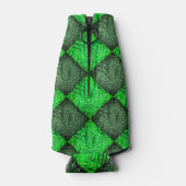 Xadrez verde falsa grama ou folhas de coqueiro. flaschenkühler (Rückseite)