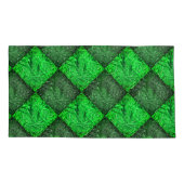 Xadrez verde falsa grama ou folhas de coqueiro. kissenbezug (Rückseite-Links)