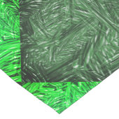 Xadrez verde falsa grama ou folhas de coqueiro. mittelgroßer tischläufer (Ecke)