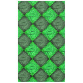 Xadrez verde falsa grama ou folhas de coqueiro. tischdecke (Vorderseite)