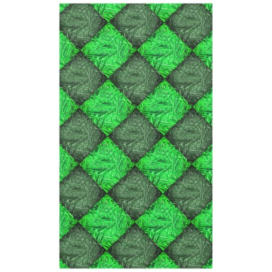 Xadrez verde falsa grama ou folhas de coqueiro. tischdecke (Vorderseite)