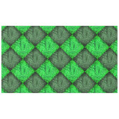 Xadrez verde falsa grama ou folhas de coqueiro. tischdecke (Vorderseite (Horizontal))