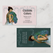Xahara im Aqua, Grün, rosa und aquamarin Visitenkarte (Vorne/Hinten)