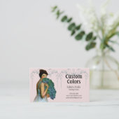 Xahara im Aqua, Grün, rosa und aquamarin Visitenkarte (Stehend Vorderseite)