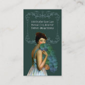 Xahara im Aqua, Grün, rosa und aquamarin Visitenkarte (Rückseite)