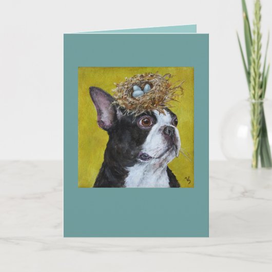 Xan die Boston Terrier Card Karte (Vorderseite)