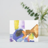 xaNdeRs "Watercolor Squares"-Postkarte Postkarte (Stehend Vorderseite)