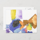 xaNdeRs "Watercolor Squares"-Postkarte Postkarte (Vorne/Hinten)