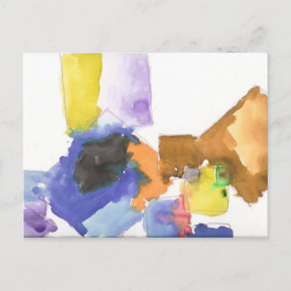 xaNdeRs "Watercolor Squares"-Postkarte Postkarte