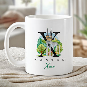 Xanten Deutschland Monogramm Buchstabe X Personali Kaffeetasse