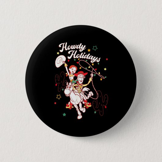 Xar Christmas Howdy Holidays Friends  Button (Vorderseite)