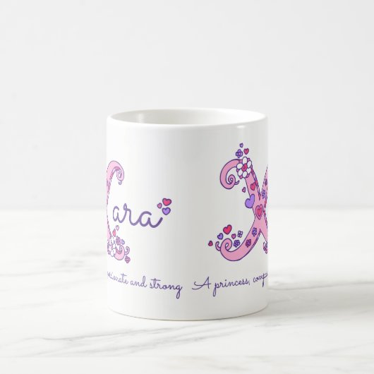 Xara personalisierte X Monogramm-Tasse Kaffeetasse (Mittel)