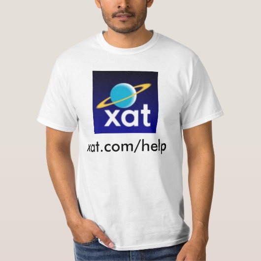 xat_logo, xat.com/help T-Shirt (Vorderseite)