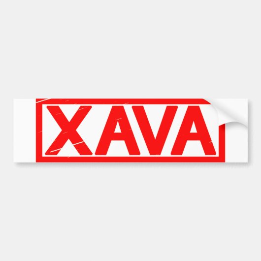 Xava Briefmarke Autoaufkleber (Vorne)