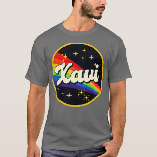Xavi Regenbogen im Vintagen Weltraum T-Shirt
