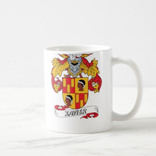 Xavier-Familienwappen Kaffeetasse (Rechts)