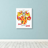 Xavier Familienwappen Leinwanddruck (Insitu (Holzboden))