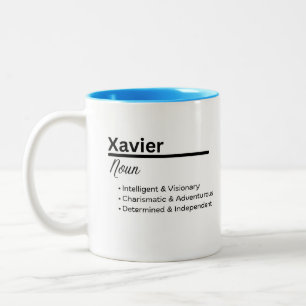 Xavier, personalisierter Jungenname Tasse