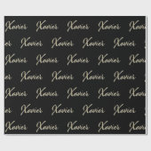 Xavier Vorname Name edles Geschenkpapier Papier (Flach)