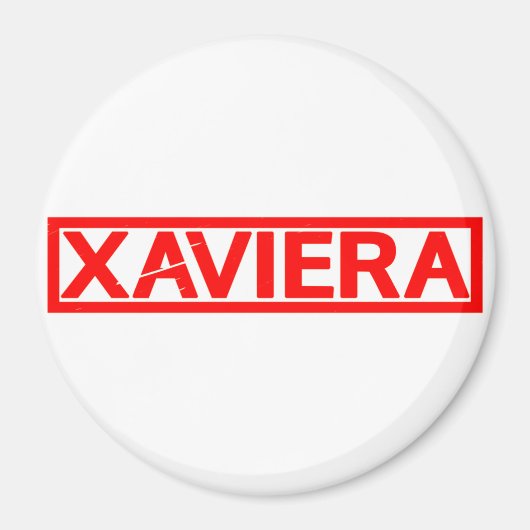 Xaviera-Briefmarke Magnet (Vorne)