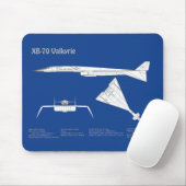XB-70 Valkyrie - Flugzeugkonzepte ABD Mousepad (Mit Mouse)