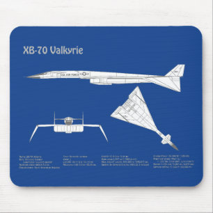 XB-70 Valkyrie - Flugzeugkonzepte ABD Mousepad