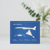 XB-70 Valkyrie - Flugzeugkonzepte ABD Postkarte (Stehend Vorderseite)