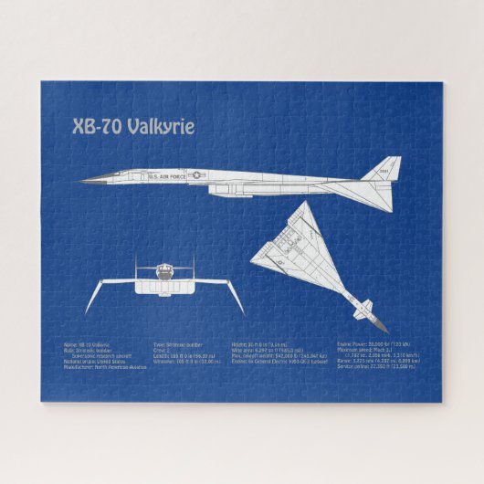 XB-70 Valkyrie - Flugzeugkonzepte ABD Puzzle (Horizontal)