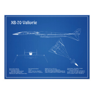 XB-70 Valkyrie - Flugzeugkonzepte AD Fotodruck