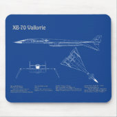 XB-70 Valkyrie - Flugzeugkonzepte AD Mousepad (Vorne)
