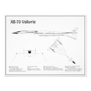 XB-70 Valkyrie - Flugzeugkonzepte BD Fotodruck