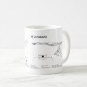 XB-70 Valkyrie - Flugzeugkonzepte BD Kaffeetasse (VorderseiteRechts)