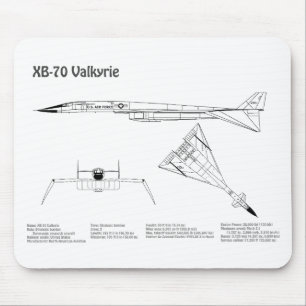 XB-70 Valkyrie - Flugzeugkonzepte BD Mousepad