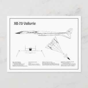 XB-70 Valkyrie - Flugzeugkonzepte BD Postkarte
