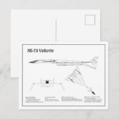 XB-70 Valkyrie - Flugzeugkonzepte BD Postkarte (Vorne/Hinten)