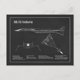 XB-70 Valkyrie - Flugzeugkonzepte PD Postkarte